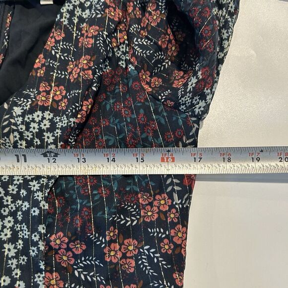 ModCloth Dress Womens Medium Twirl & Arch Maxi Chiffon Multicolored Floral Flaws - Picture 11 of 12